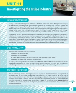 Unit 11 Investigating the Cruise Industry eUnit (2010 specifications)