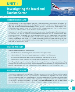 Unit 1 Investigating the Travel and Tourism Sector eUnit (2010 specifications)